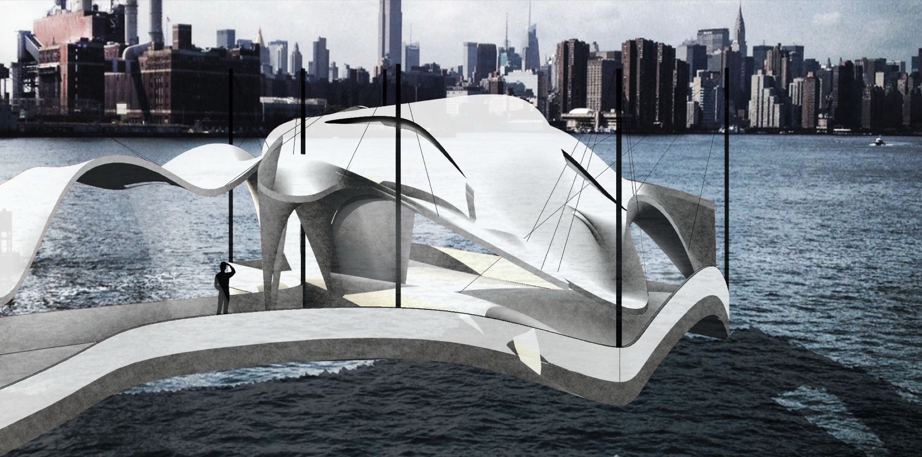 Rendering from the water